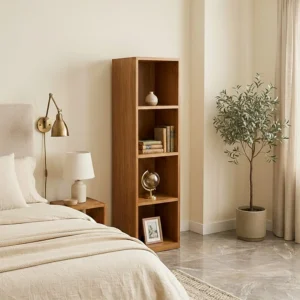 স্লিম কাঠের বুকশেলফ - Slim Wooden Bookshelf Rack