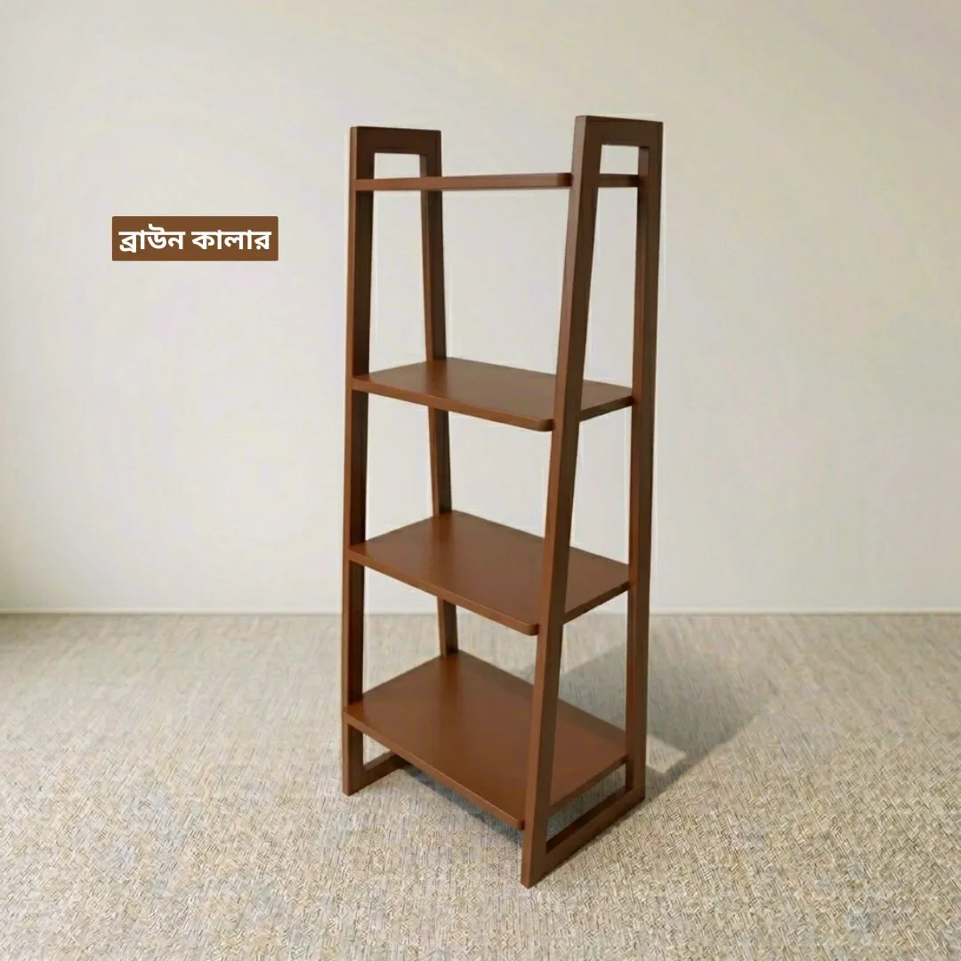 মাল্টি-ইউজ কাঠের শেলফ (৪ লেয়ার) - 4 Layer Wooden Multi-Use Shelf Rack - Image 6