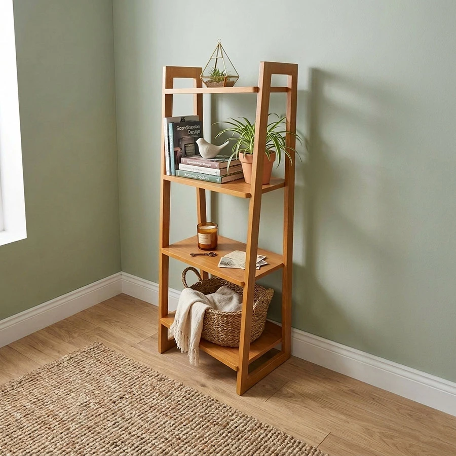 মাল্টি-ইউজ কাঠের শেলফ (৪ লেয়ার) - 4 Layer Wooden Multi-Use Shelf Rack