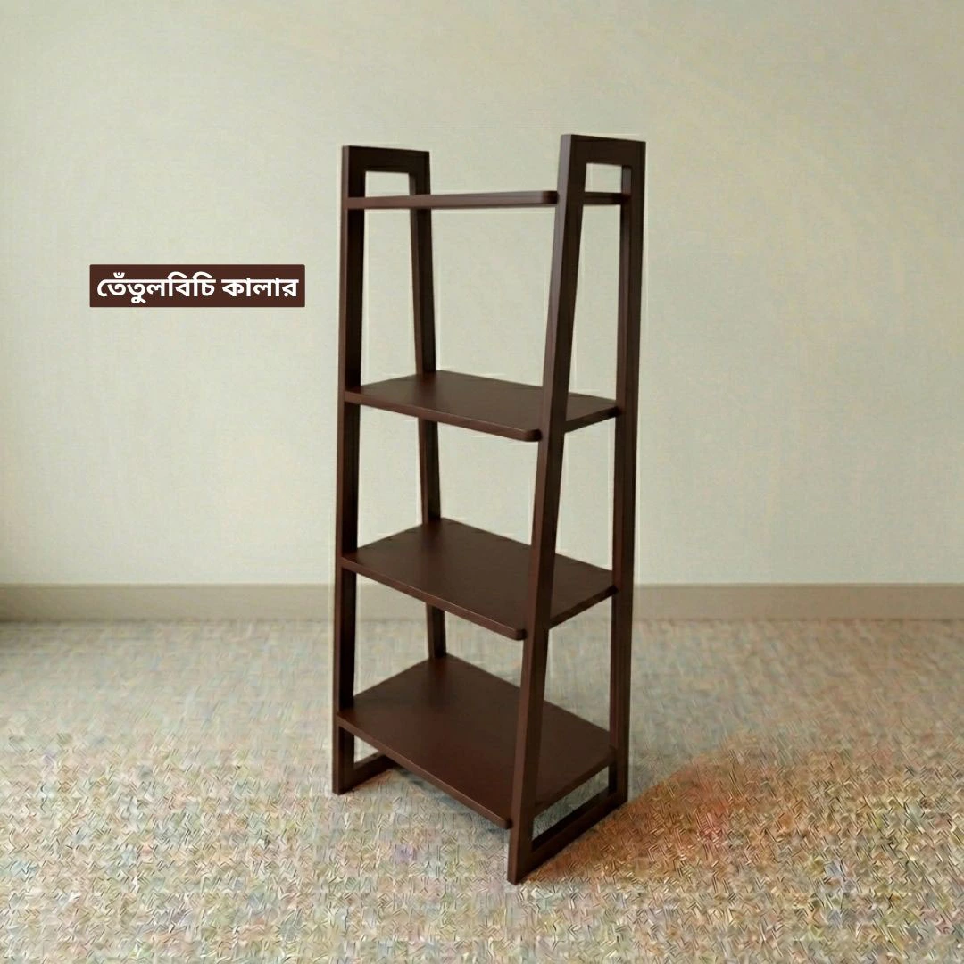 মাল্টি-ইউজ কাঠের শেলফ (৪ লেয়ার) - 4 Layer Wooden Multi-Use Shelf Rack - Image 3