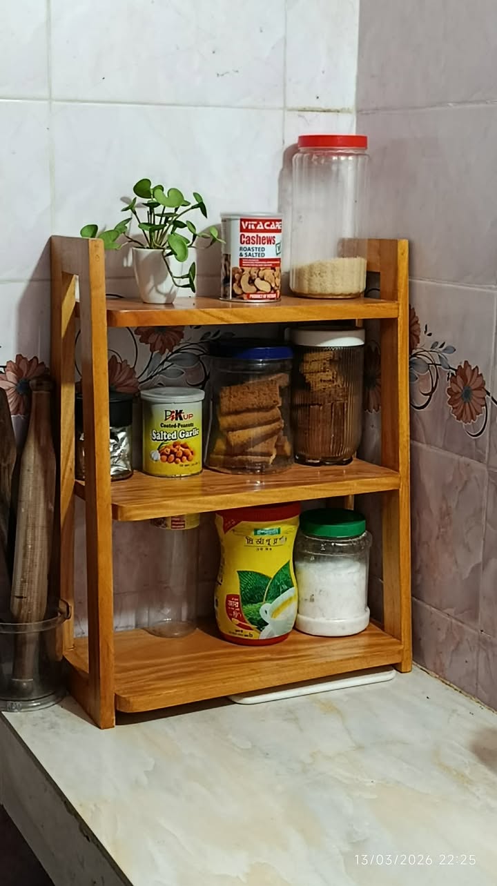 Wooden Multi-Use Shelf