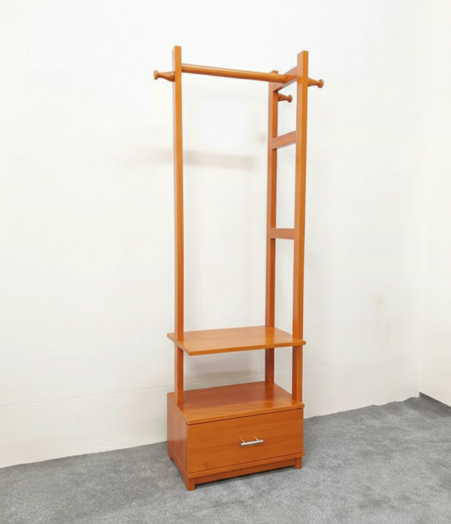প্রিমিয়াম মেহগনি কাঠের ড্রয়ার আলনা – Wooden Drawer Alna Stand - Image 2