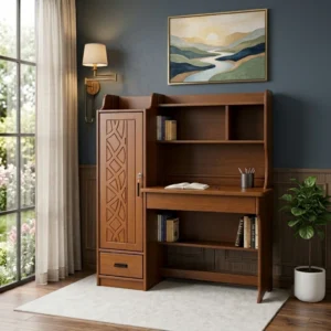 সাইড কেবিনেট রিডিং টেবিল - Wooden Reading Table