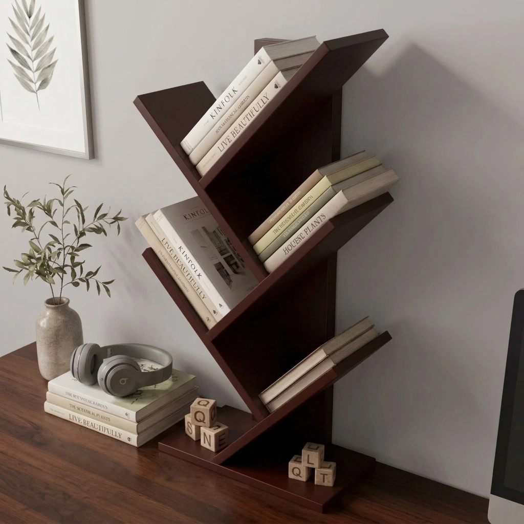 ট্রি বুকশেলফ -5-Tier Tree Bookshelf