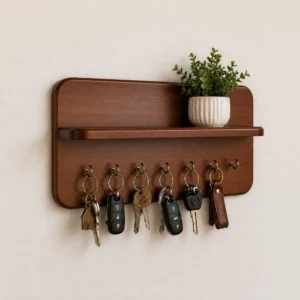 ওয়াল কি হোল্ডার উইথ শেলফ – Wall Mounted Key Holder with Shelf