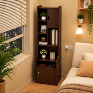 বেডসাইড টেবিল উইথ কেবিনেট - Bedside Table with Cabinet